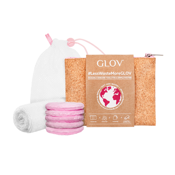 The #lesswastemoreGLOV Set for face care and cleansing