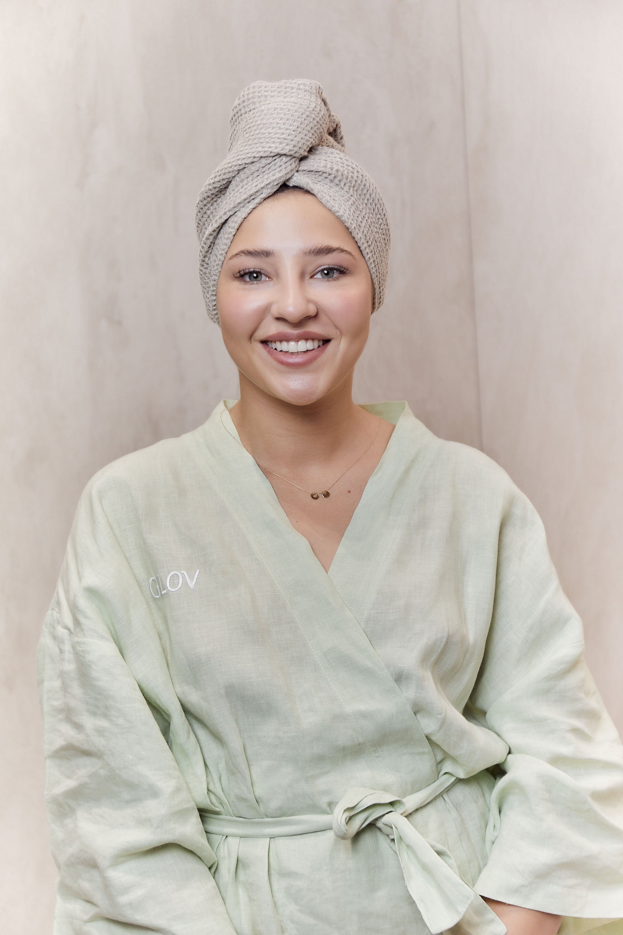 Luxurious hair wrap, 100% natural linen. – GLOV - Innovation in facial  cleansing and body care