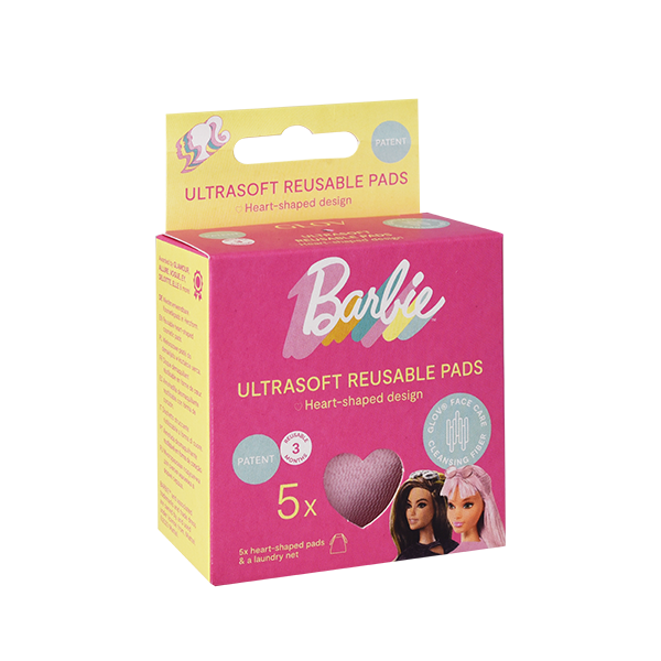GLOV® Ultra Soft Wiederverwendbare Herz Kosmetikpads Barbie ™ ❤ GLOV®