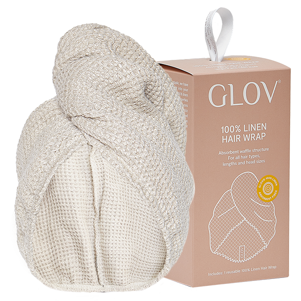 Luxurious hair wrap, 100% natural linen.