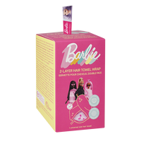 Serviette à cheveux en satin double face enveloppe Barbie ™ ❤ Glov®