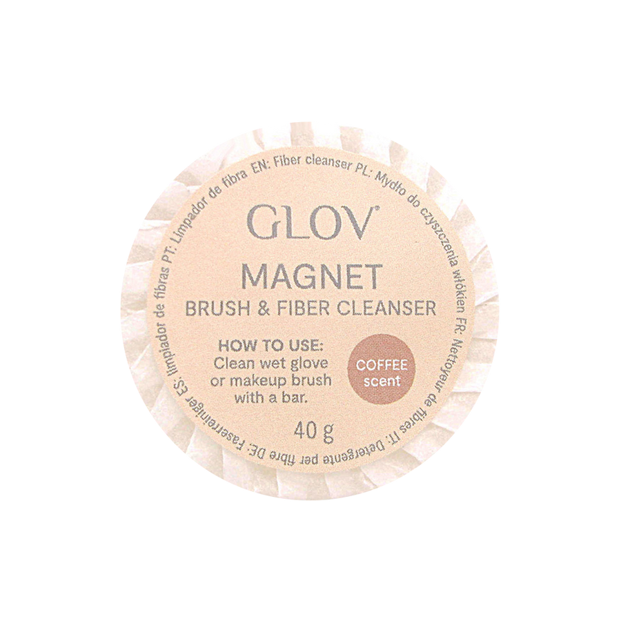 Savon solide GLOV® Magnet Cleanser pour nettoyer les gants et les pinceaux de maquillage
