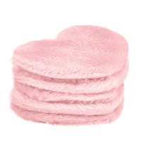 Wiederverwendbare kosmetische Pads Glov Herzpolster rosa Bande