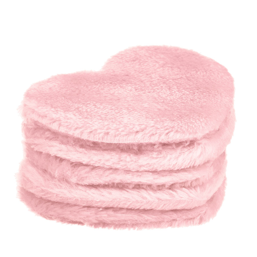 Wiederverwendbare kosmetische Pads Glov Herzpolster rosa Bande