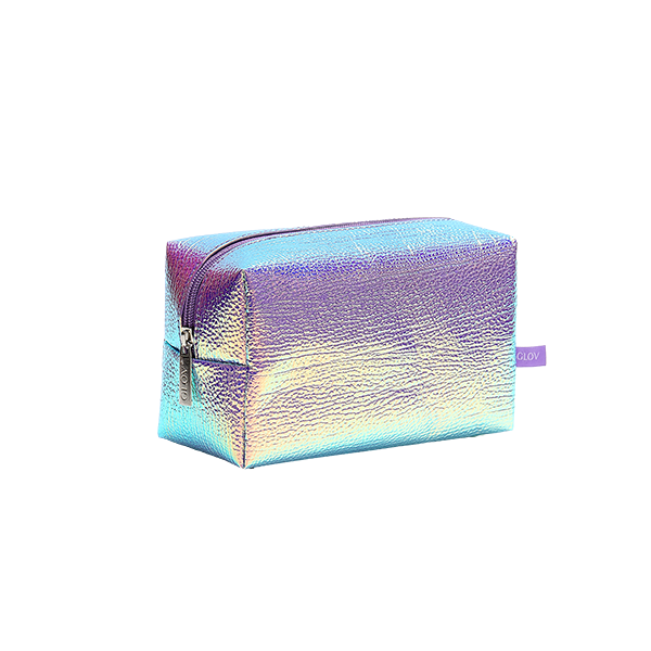 Textured Holographic Cosmetic Bag
