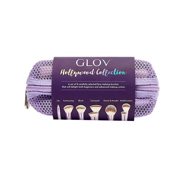 A set of face makeup brushes GLOV Hollywod Collection